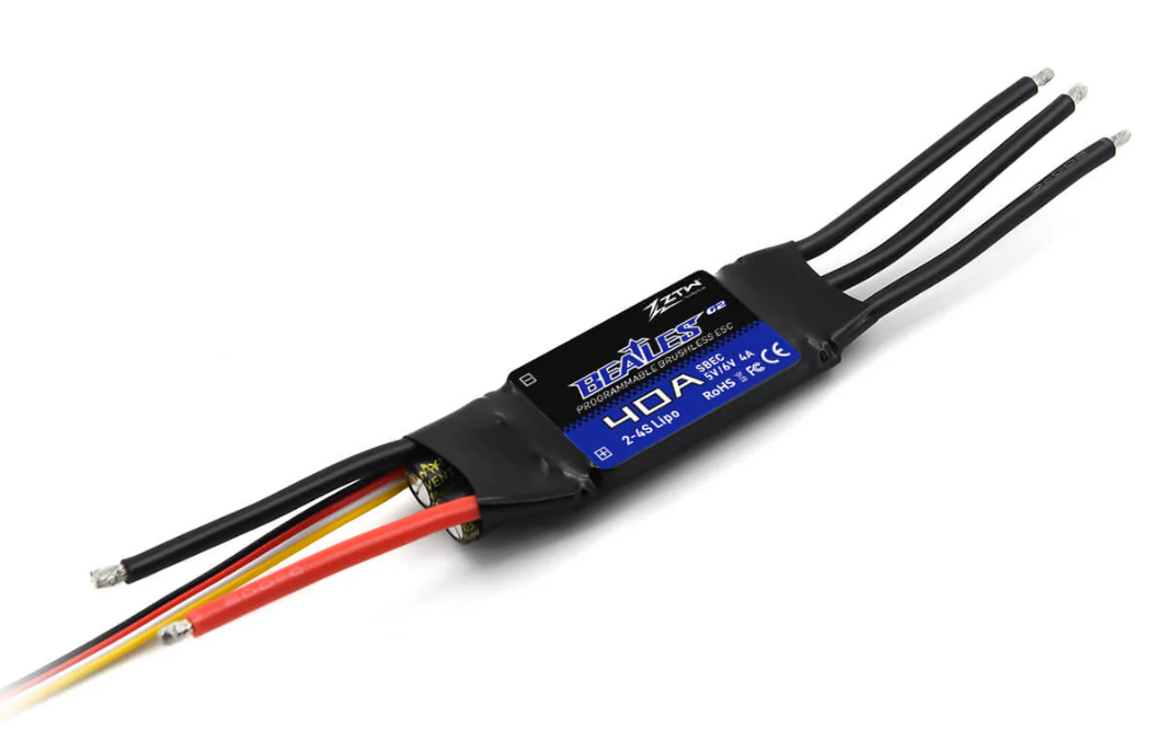 ZTW Beatles G2 40A ESC 2–4S, SBEC, Fixed-Wing