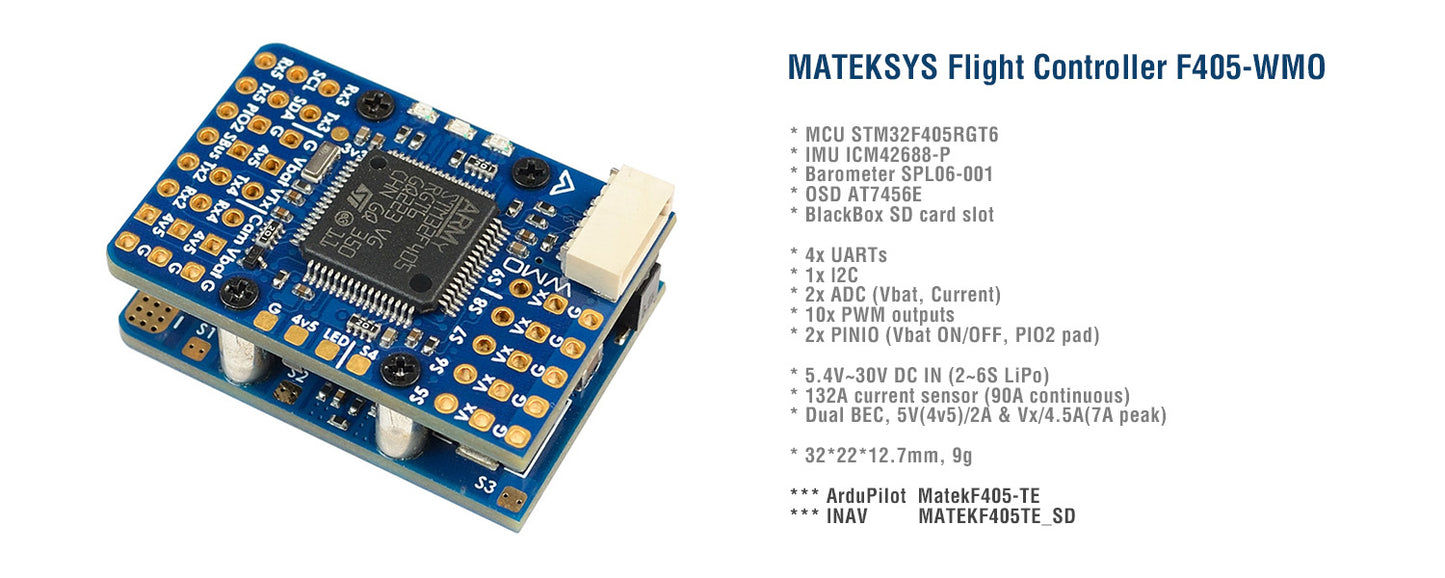 MATEKSYS Flight Controller F405-WMO